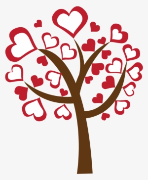 Valentine's Day Clipart Heart Tree - Tree Love Vector Png #214672