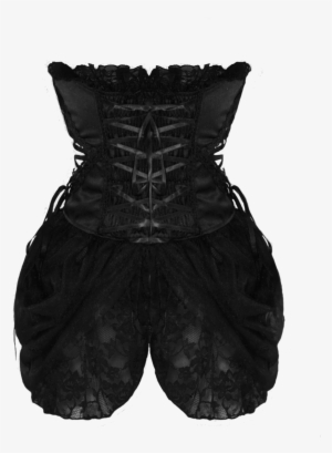 Dress Black Corset - Dress Png #214711