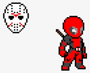 Jason Mask/ Deadpool - Deadpool Pixel Art #214882