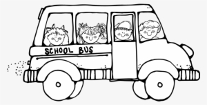 School Bus Safety Coloring Page - School Bus Clipart Black And White #214928