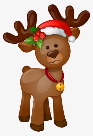 Christmas Reindeer Png Clipart Freeuse Download - Deer Clip Art Christmas #215458