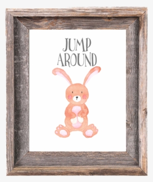 Bunny Jump Around - 8x10 Picture Frames -signature Barnwood Reclaimed Wood #215498