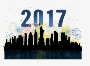 New York City Skyline Silhouette Watercolor Painting - New York City #215595