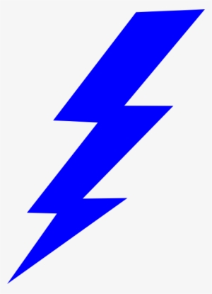 Blue Lightning Bolt, HD Png Download - kindpng