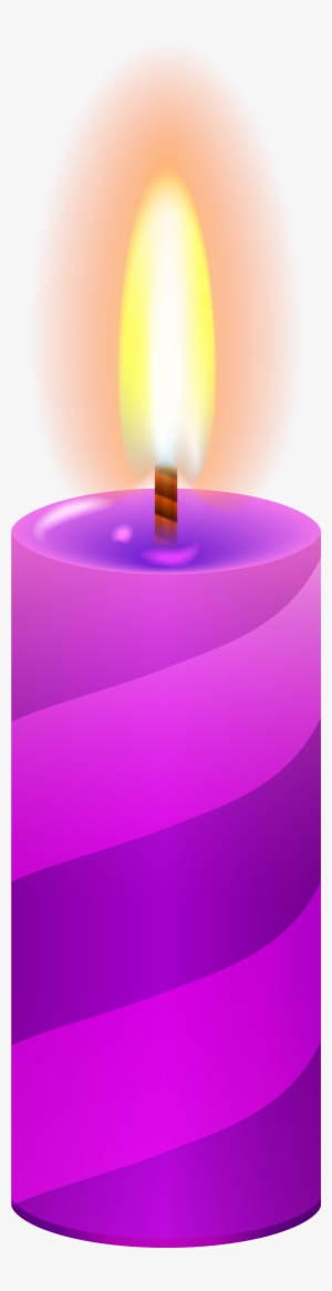 Candle Purple Png Clip Art - Pink Candles Png #216389