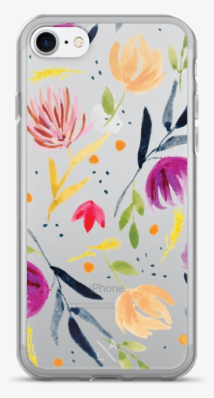 Fall Florals Clear Iphone Case - Mobile Phone Case #217106