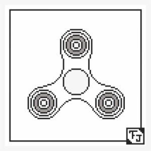 Fidget Spinner Contest Template - Fidget Spinner Pixel Art #217172