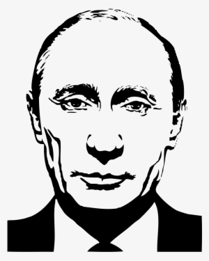 File - Putin-pictogram - Svg - Putin Black And White #217618