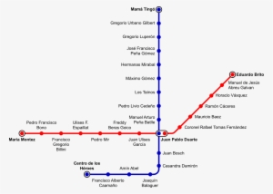 Líneas Del Metro - Recorrido Del Metro Santo Domingo #217619