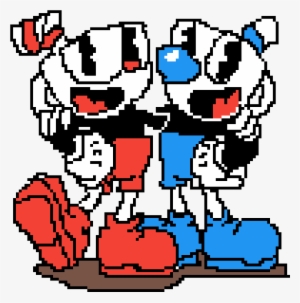 Cuphead And Mugman Pixel Version - Draw Cuphead And Mugman #217905