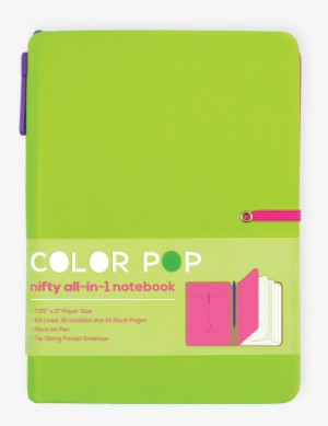 Color Pop All In One Notebook - Lime Notepads And Notebooks By Ooly - Lime Green Color #218562