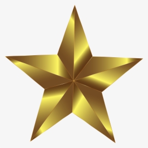 3d Gold Star Png Download - 5 Stars - Free Transparent PNG Download