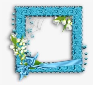 Blue Water Png Photo Frame - กรอบ รูป สี ฟ้า #219094