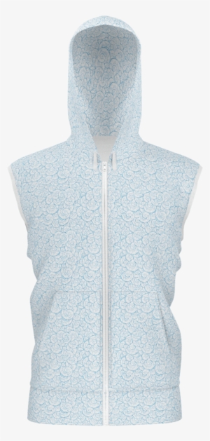 Sleeveless Hoodie - Watercolor Anemones - Hoodie #219377 Sleeveless Hoodie - Watercolor Anemones - Hoodie #219377