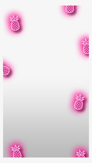 Neon Pineapple Bachelorette Snapchat Filter Transparent - Heart Filter Snapchat Transparent #219702
