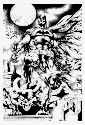 Download Batman Jl Ink By Puciek Art Pinterest - Drawing #2100116
