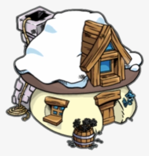 Smurfs Clipart Smurf Village - Smurfs House Png #2100283