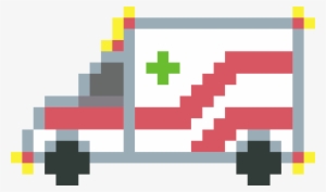 This Free Icons Png Design Of Pixel Art Ambulance #2101053