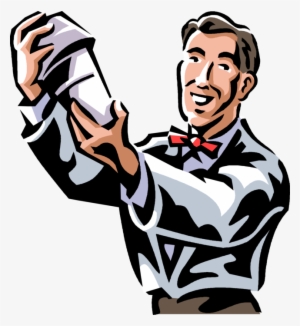 Bartender Serves Beverage Cocktails - Bartender Vector Png #2101224