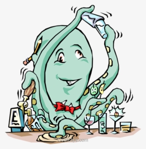 Octopus Bartender #2101529