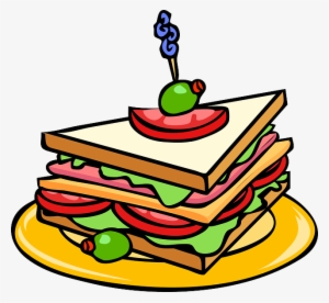 Snacks Clipart Png - Club Sandwich Clipart #2102007