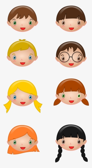 This Free Icons Png Design Of Kids Faces #2103201