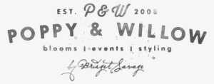 Poppy And Willow Bloom Stylist - Calligraphy #2103386