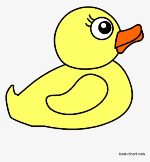 Cute Yellow Rubber Duck Clip Art - Rubber Duck #2103704