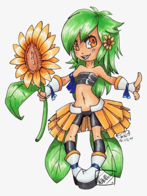 Sunflower Witch Solaire - Cartoon #2105364