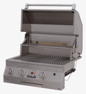 Solaire 27 Xl Grill, Built In, Front View, Hood Up, - Propane #2105500