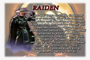 Raiden's Bio - Raiden Alternate Costume #2106483
