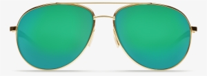 Costa Del Mar Wingman Sunglasses In Gold, Metal Frames - Sunglasses Mirror Png #2107738