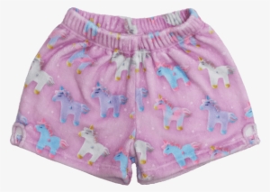 Picture Of Unicorns And Stars Plush Shorts - Board Short #2108813