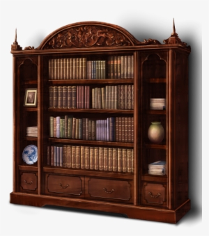 Antique Bookshelf - Bookshelf Png #2109725