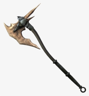 Battle Axe Transparent Background - Skyrim Dragon Bone Sword #2110081