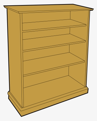 Wood Clipart Book Shelf - Shelves Clip Art #2110568