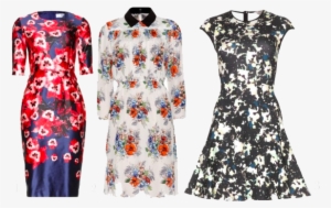 Floral Dress Png Clipart - Textile Dress Png #2110801