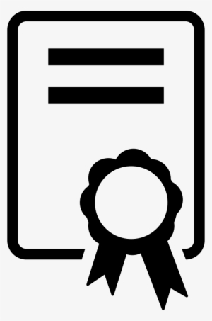 Certificate With Medal Svg Png Icon Free Download - Certificates Logo Black And White #2110967