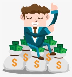 Business Man With Money, Business, People, Man Png - Png Of Business Money Cartoon #2111131