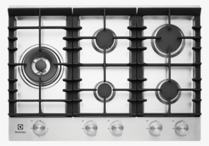 75cm 5 Burner Gas Cooktop With Front Controls - 900mm Electrolux Gas Cooktops #2111405