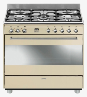Stove Png - Smeg S9gmxu Dual Fuel Range, Stainless Steel, 36" #2111463