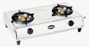 Two Burner Stainless Steel Gas Stove - Transparent Gas Stove Png #2111797