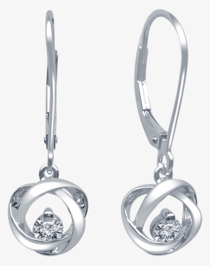 Sterling Silver Earrings From The "time & Eternity" - Northern Star Time And Eternity Diamond Earrings In #2112018