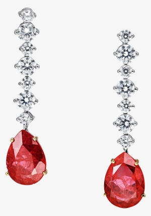 Angelina Elegant Red Drop Earrings - Earring #2112078