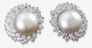 Van Cleef & Arpels South Sea Pearl And Diamond Earrings - South Sea Pearl #2112154