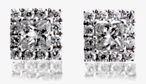 28757 Diamond Stud Earrings Square Set - Earring #2112472