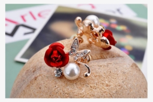Red Rose Earring Women - Earring #2112568