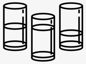 Three Glasses Of Water Vector #2112782