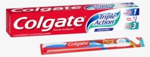 Picture Freeuse Stock Clipart Toothpaste Pencil And - Colgate Toothpaste Triple Action Original Mint 190ml #2113081