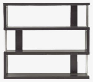 Bookshelves Online Buy Racks - Barnes Dark Brown Three-shelf Modern Bookcase #2114116